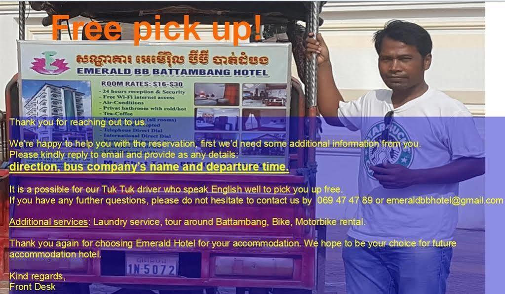 Emerald Bb Battambang Hotel Zewnętrze zdjęcie